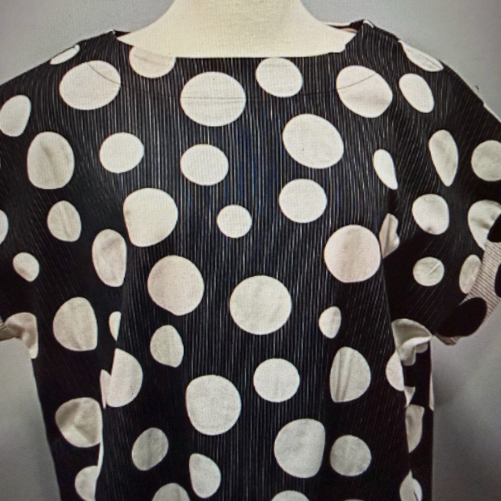 Bryn Walker Polka Dot Black and White Women's Top - size Small